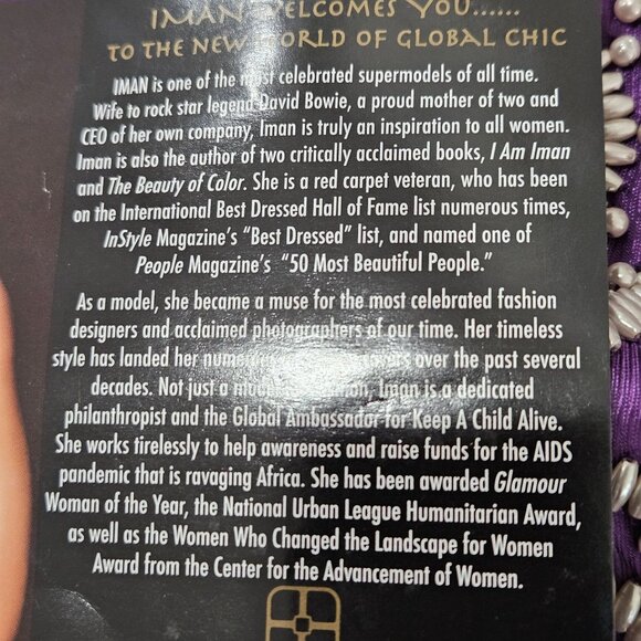 NEW Iman Top 1X Purple Cami Sheer With Attached Cardigan Embellished Sequin - Picture 11 of 14